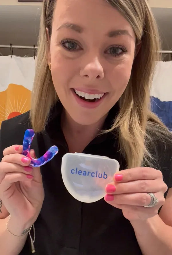 mouth night guard review - bubble gum multi color