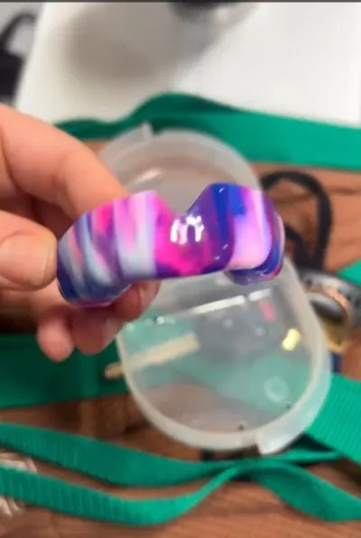 colorful custom sports mouth guard