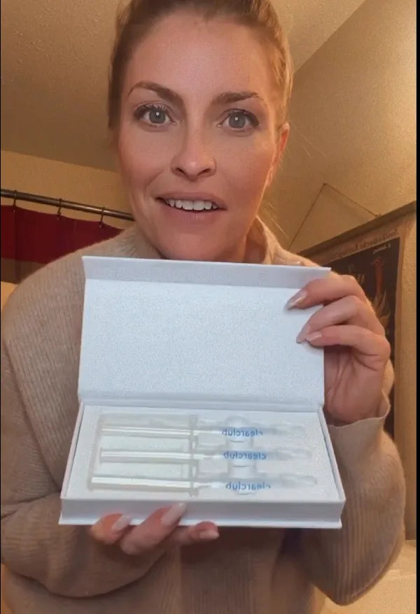 opening box with 3 whitening gel syringes