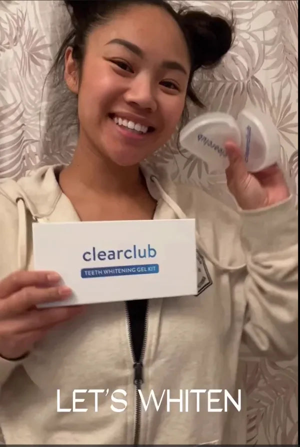 teeth whitening gel kit and whitening trays