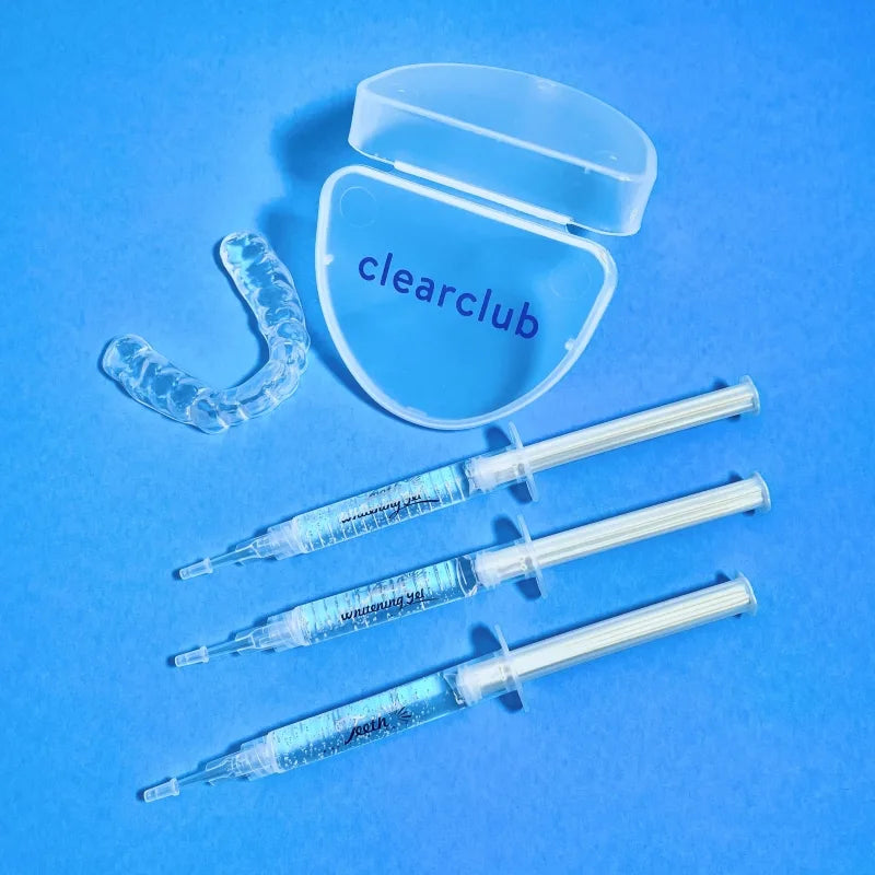 Whitening kit with custom trays and whitening gel