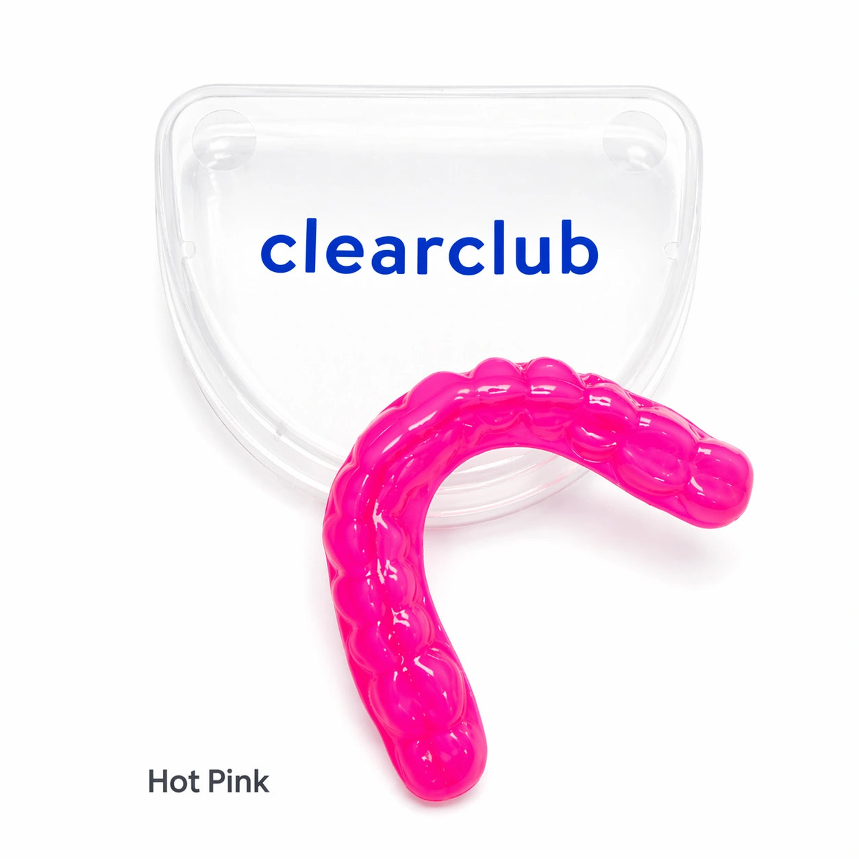 Pink custom nightguard for teeth grinding and clenching - ClearClub