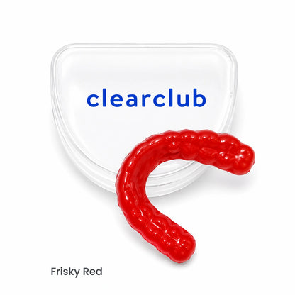 Red Custom Nightguard for teeth grinding and clenching - ClearClub