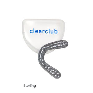 Silver Custom Nightguard for teeth grinding and clenching - ClearClub