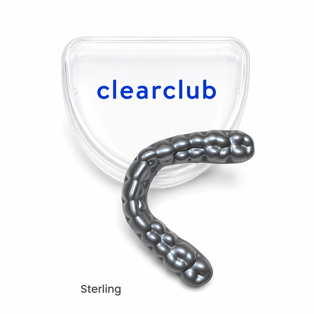 Silver Custom Nightguard for teeth grinding and clenching - ClearClub