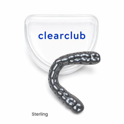 Silver Custom Nightguard for teeth grinding and clenching - ClearClub