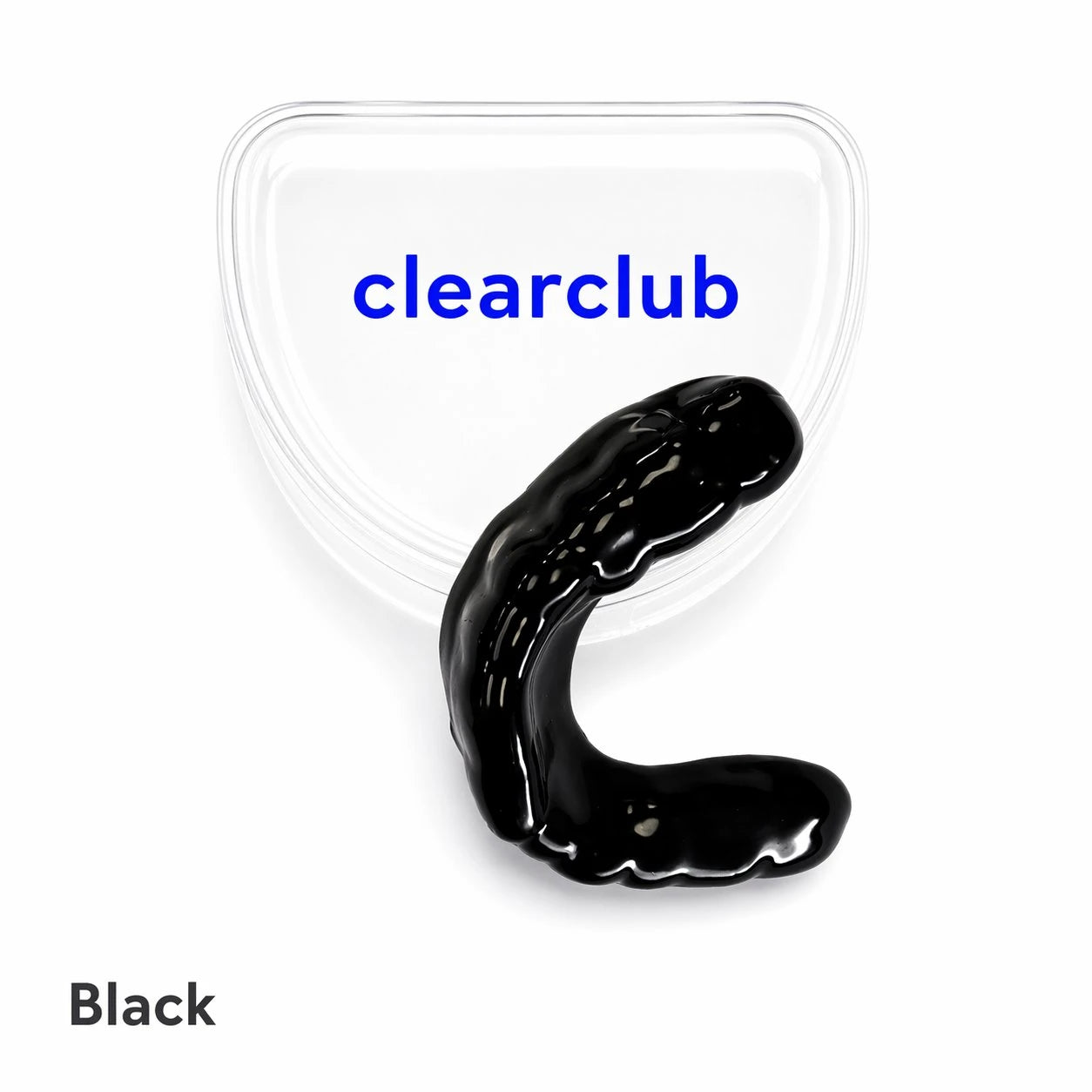 black sports mouth guard