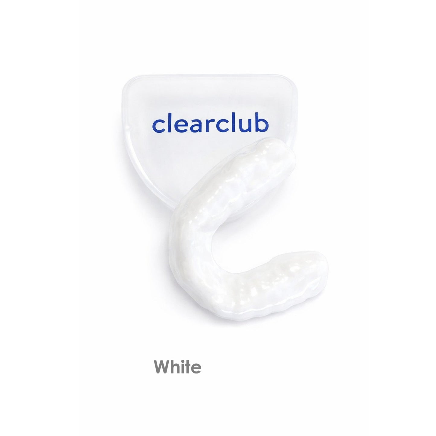 white sports mouth guard